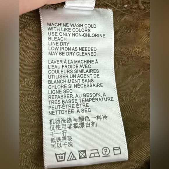 Maeve by Anthropologie Womens Medium Olive Lightweight Zip Bomber Jacket Printed - Picture 8 of 10